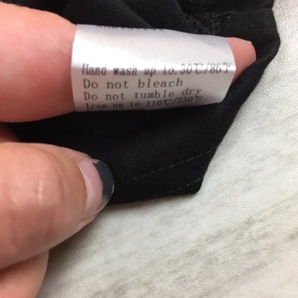 Lea & Viola Curve NWT Black Cotton Tassel Tee Shirt, Size XLarge - Picture 6 of 7